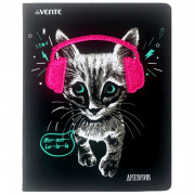 Дневник школьный твердая обложка кожзам (deVENTE) Music Kitty арт 2020146