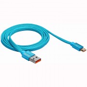 Кабель USB - micro USB "WALKER" C755, синий