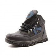 Ботинки для мальчика (МИКАСА) черные верх-искусственная кожа подкладка - байка артикул wjp-701-1-1