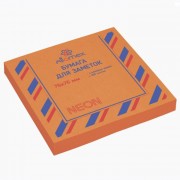 Блок самоклеющийся 76*76 100л  неон оранжевый (Attomex) арт.2010916 (Ст.)