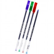 Ручка шариковая прозрачный корпус MC Basir синяя/игла, 1мм, удлиненная, одноразовая арт.МС-4406 (Ст.40/480)