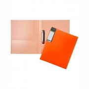 Папка на 4-х кольцах А4 25мм D-16мм пластик 0,7мм, оранжевая, карман, Hatber DIAMOND NEON арт.4AB4_02035 (Ст.20)