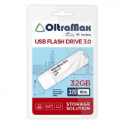 Флеш диск 32GB USB 3.0 OltraMax 320 пластик белый