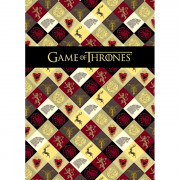 Бизнес-блокнот А4 твердая обложка 80 листов (Hatber) Игра престолов- (Game of Thrones) 5-цветный блок арт 80ББ4В1_26400