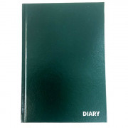 Ежедневник А5 недатированный Attomex"Orion" зеленый белая бумага 70 г/м?, печать в 1 краску, твердая обложка из бумвинила, тиснение фольгой, 1 ляссе, 160 листов арт.2034395 (Ст.24)