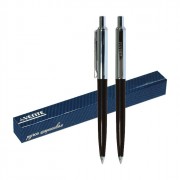 Ручка шаиковая подарочная "deVENTE" черный корпус, синие чернила в футляре арт.5070605