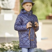 Куртка  для мальчика (Аврора) арт.Евгений размерный ряд 32/128-36/140 цвет серый