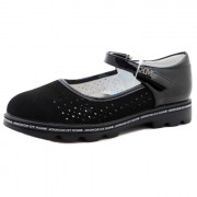 Туфли для девочки (Кумир) черный верх-искусственный нубук подкладка-искусственная кожа размерный ряд 30-37 арт.RC82_MC8-229