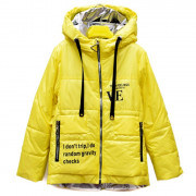 Куртка осенняя  для девочки (Yinuo) арт.scs-LB21-21-3 размерный ряд 34/134-42/158 цвет желтый