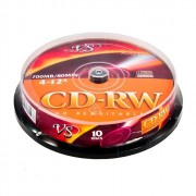 Диск  CD-RW VS 700Мб 80мин Cake Box (Ст.10) УПАКОВКА