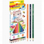 Набор карандашей цветных (deVENTE) Cosmo Trio трехгранные 18 цветов 2М 2,8 мм арт.5023911