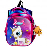 Рюкзак для девочки школьный (SkyName) + брелок арт R1-013 38х29х19см