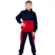 Костюм спортивный для мальчика арт.Т-0222 размер 30/116-44/170 трикотажный цвет синий/красный