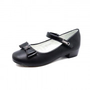 Туфли для девочки (CAMIDY) черные верх-искусственная кожа подкладка-искусственная кожа  артикул RC01_828-19
