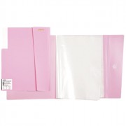Папка 20 файлов 0,50мм пластик deVENTE Pastel розовая арт.3101802 (Ст.40)