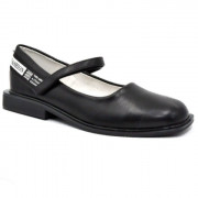 Туфли для девочки (TOM.MIKI) черные верх-искусственная кожа подкладка-искусственная кожа размерный ряд 32-37 арт.B-9628-A