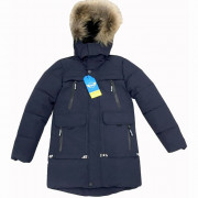 Куртка зимняя для мальчика (POLI) арт.hlhl-ZY-11-2 цвет синий
