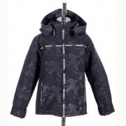 Куртка осенняя для мальчика (MULTIBREND) арт.131564 размерный ряд 36/140-42/158 цвет угольно-черный