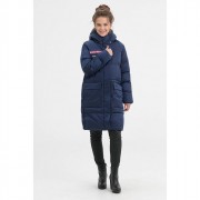 Куртка зимняя удлиненная для девочки (Jan Steen) арт.JQ044 цвет синий био-пух