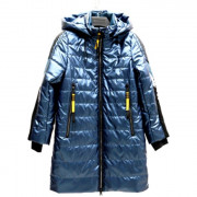 Куртка осенняя для девочки (Venedise) арт.98041 размерный ряд 36/140-44/170 цвет синий