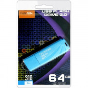 Флеш диск 64GB USB 2.0 FaisON 310 пластик синий