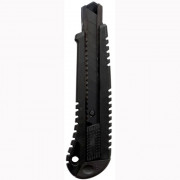 Нож канцелярский 18мм WorkMate металлическая направляющая, черный арт.015-1350 /70001000