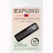 Флеш диск 256GB Exployd 630 USB 3.0 пластик черный