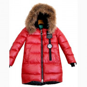 Куртка зимняя для девочки (MULTIBREND) арт.108 цвет красный