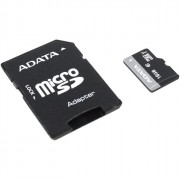 Карта памяти 16Gb microSD A-DATA  microSDHC class 10 UHS-I (SD адаптер)