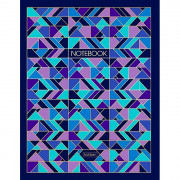 Бизнес-блокнот А5 твердая обложка 80 листов (Hatber) Геометрия цвета 5-цветный блок арт 80ББ5лофВ1_23800