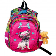 Рюкзак для девочки школьный (SkyName) + брелок арт R2-174 38х29х19см
