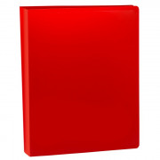 Папка скоросшиватель пружина А4 15мм пластиковая  0,5мм красная (Buro) арт.ECB04PRED