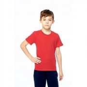 Футболка спортивная для мальчика арт.13179-11 размер 32/128 100% хлопок цвет красный