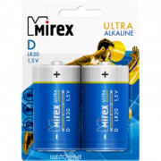 Батарейка LR20 Mirex ВL2 (цена за упаковку) (Ст.12)