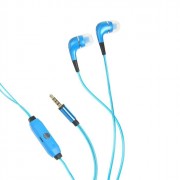 Наушники (вкладыши) Human Friends Spark Blue со светящ кабелем и микроф, голубые