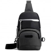Рюкзак для мальчиков (HAOSHUAI) однолямочный арт CC406_6603-1 серый 30х19х10см