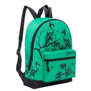 Рюкзак для девочек (Grizzly) арт RL-855-1 зеленый 30х41х12 см