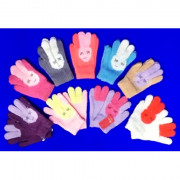 Перчатки для девочки (MULTIBREND) арт.508 размер 14 (5-6 лет) цвет в ассортименте