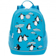 Рюкзак для девочек школьный (GRIZZLY) арт RG-163-7/1 голубой 28х38х18 см