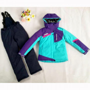Комплект зимний для девочки (MULTIBREND) арт.dyl-T-35-1 (полукомбинезон+куртка) цвет бирюзовый