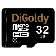 Карта памяти 32GB microSDHC DiGoldy Class10 (без адаптера)