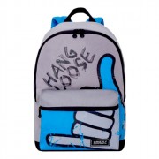 Рюкзак для мальчиков (Grizzly) арт RQ-007-6 серый-голубой-черный 30х44х15 см