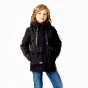 Куртка  для мальчика (BIKO&KANA) арт.3111 размерный ряд 34/134-44/164 цвет черный
