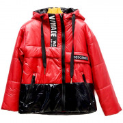 Куртка осенняя для девочки (Delfin-free) арт.ly-CZ2080 размерный ряд 334/134-42/158 цвет красный