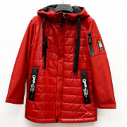 Куртка осенняя для мальчика (MULTIBREND) арт.bsd-89178-1 размерный ряд 36/140-44/170 цвет красный