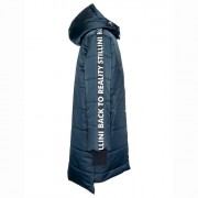 Куртка осенняя для девочки (Stillini) арт.54-4196 размерный ряд 34/140-44/170 темно-синий