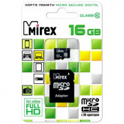 Карта памяти 16GB microSD Mirex microSDHC Class 10