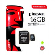Карта памяти 16Gb microSD Kingston microSDHC class 10 UHS-I U1 (SD адаптер)