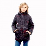 Куртка  для мальчика (BIKO&KANA) арт.3153Б размерный ряд 34/134-44/164 цвет серый
