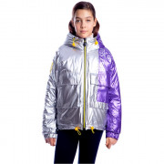 Куртка осенняя для девочки (Lusiming) арт.2127 размерный ряд 34/134-42/158 цвет серебристо-фиолетовый